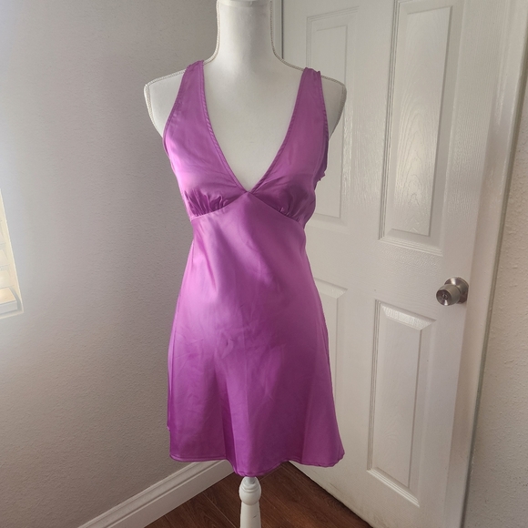 Princess Polly Dresses & Skirts - Princess Polly Purple Satin Mini Dress